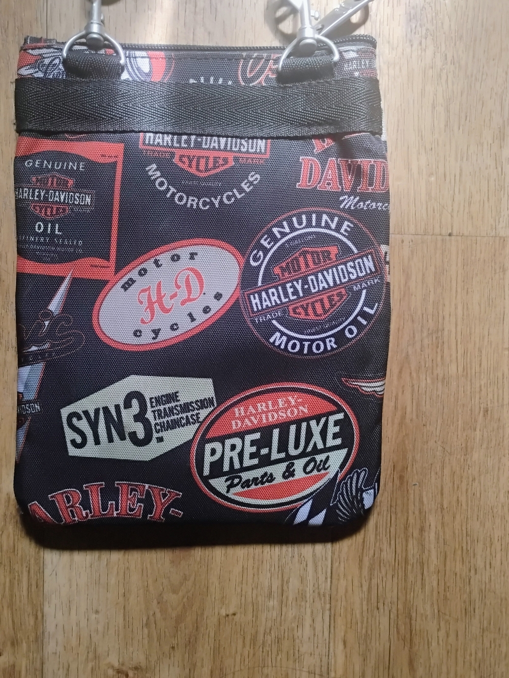 Harley-Davidson Black and Red Logo Belt Bag
